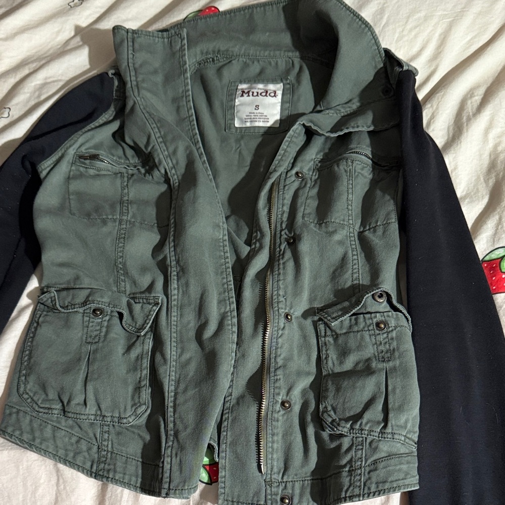 Mudd Olive Green Cargo Jacket